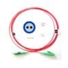 pm patch cord lc lc single mode, 1550nm pm1550 fiber length 5.0m,0.3db insertion loss,60db rl, slow axis to the key alignment, with 0.9mm loose tube red, 500mw optical power