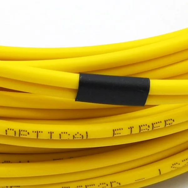20km transmission lc to lc patch cord single mode duplex yellow 3mm 3 meter g657a1 lszh, il 0.2db
