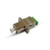metal lc/upc to sc/apc hybird adapter with flange, single mode fiber os2 9/125um, simplex, female to female