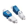 lc upc attenuator optic fiber male to female, single mode os1 blue, 7db
