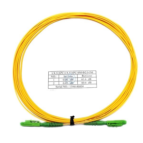 apc simplex patch cord lx5 to lx.5 sm, 3m 2mm yellow