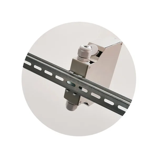 35mm din rail fibre termination box 6 sc duplex port, 12 fiber splice box metal