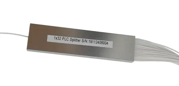 1x32 fiber splitter plc steel tube g657a2 lc apc connector, 16.9db insertion loss, temperature cycle