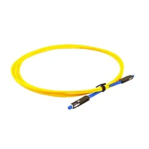 mu patch cord simplex duplex single mode fiber, 2mm g657a2 lszh yellow cable, il 0.3db, rl>50db