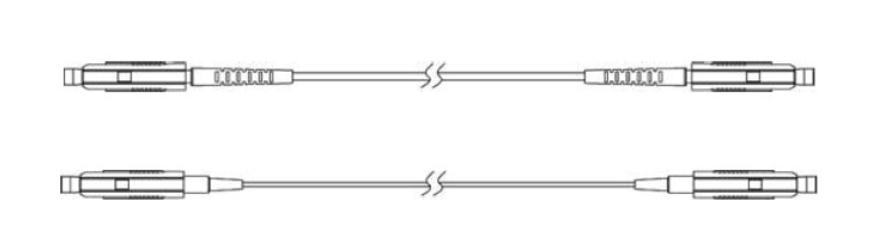 mu patch cord simplex duplex single mode fiber, 2mm g657a2 lszh yellow cable, il 0.3db, rl>50db