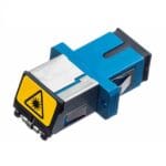 sc fiber optic adapter with metal cover, female to female, front shutter auto close after use, apc 8° ferrule