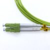 400g 850nm 1300nm om5 mm patch cord lc lc multimode duplex, gray white boot,2mm fiber optic cable