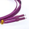 40g short lc lc multimode fiber patch cord om4 10gb rose red color g.651 lszh 3.0mm 5m,rl>35db, il