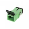 sc fiber adapter with front shutter, upc apc pc with laser mark and protective door, simplex