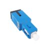 build out fiber optic attenuator sc upc blue, with white black dust covers