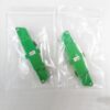 e2000/apc fiber optic attenuator single mode 5db, female to female, green r&m housing