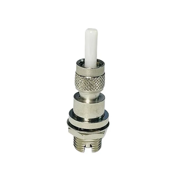 sma male to fc female adapter sm sx,, metal housing with plastic dust caps in color