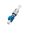 st male to lc female hybird fiber optic adapter, single mode upc, blue lc female connector, st male connector
