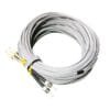 2 cores armored st sc multimode patch cord, mm duplex slzh 30m gray with stainless steel spiral tube for outdoor ruse