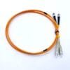 sc to st patch cord mm om2 50um 2 cores duplex lszh 1m orange cable sheath lszh,ul94v0 fire retardant, rohs compliance