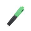 ftth connector fast sc 52mm, upc blue, apc green, screw round boot, 1pc/bag, large stock