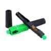 ftth connector fast sc 52mm, upc blue, apc green, screw round boot, 1pc/bag, large stock
