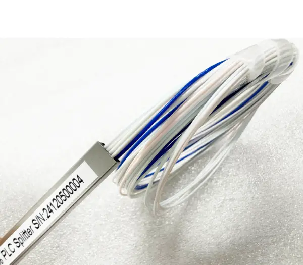 gpon splitter 1x9 55%/45%, without connectors, white color g657a2, no water peak, individual pack