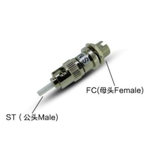 fiber optic st to fc adapter male to female, simplex, om1 62.5/125um