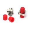 fc attenuator,5db, fixed square one piece body, zinc alloy, red protective dust cap