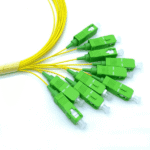 1 port termination box fiber optic, sc adapter with flange, wall mounted white