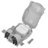 pre connectorized fdb fiber distribution box, 16 mini sc adapters with 1:2 1:4 1:8 splitters,ip65, wall pole mount