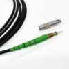 pre terminated armored fiber optic cable sc/apc to sc apc metal connector 1m 3.0mm lszh g657a1 black, simplex 9 125um
