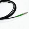 pre terminated armored fiber optic cable sc/apc to sc apc metal connector 1m 3.0mm lszh g657a1 black, simplex 9 125um