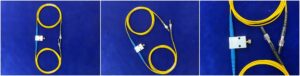 sma905 inline variable optical attenuator,manual adjust 0 65db,single mode yellow 3.0mm fiber optic cable
