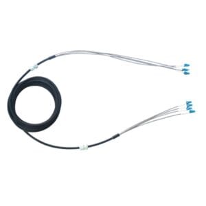 dlc 4 core outdoor fiber optic patch cord durable high speed ftta compliant