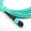 40g qsfp 8 fiber mtp mtp patch cord om3 mm 50/125um, 12 cores micro cable 3mm round lszh aqua 10m, type b