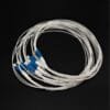 lc upc single mode duplex fiber optic pigtail 0.9mm pvc jacket, fc compatible