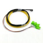 8 core fiber optic pigtail bundle lc apc connector (0.9mm lszh)