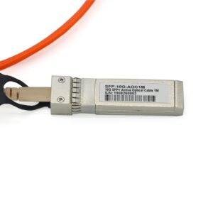 10g aoc sfp+ to sfo+ active optical cable multimode om2 3mm orange
