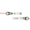 10g aoc sfp+ to sfo+ active optical cable multimode om2 3mm orange