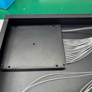 1u rack 16ch mux cwdm single fiber pigtails 32 cores, with mux & demux abs module, lc/upc connectors, single mode wdm