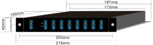 19 inch rack cwdm netowrk optics fiber mux demux modules cassettes x3 pluggable, passive oadm lgx box