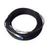 ftta patch cord dlc armored cable with steel spiral tube – waterproof outdoor sc/lc sm