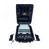 new black ip65 outdoor fdb fiber distribution box, 16 round ports, 4 cable entry, 1x16 1x8 splitter
