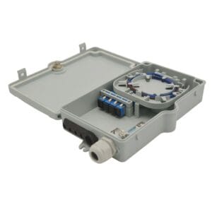 4 port plastic ftb fiber termination box, indoor outdoor use, ip65, abs+pc material, high impact, long time use