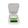 fiber optic cable terminal box, 8 cores, front 8sc coupler, large size, low loss il 0.2db