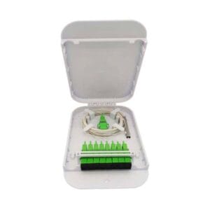 fiber optic cable terminal box, 8 cores, front 8sc coupler, large size, low loss il 0.2db