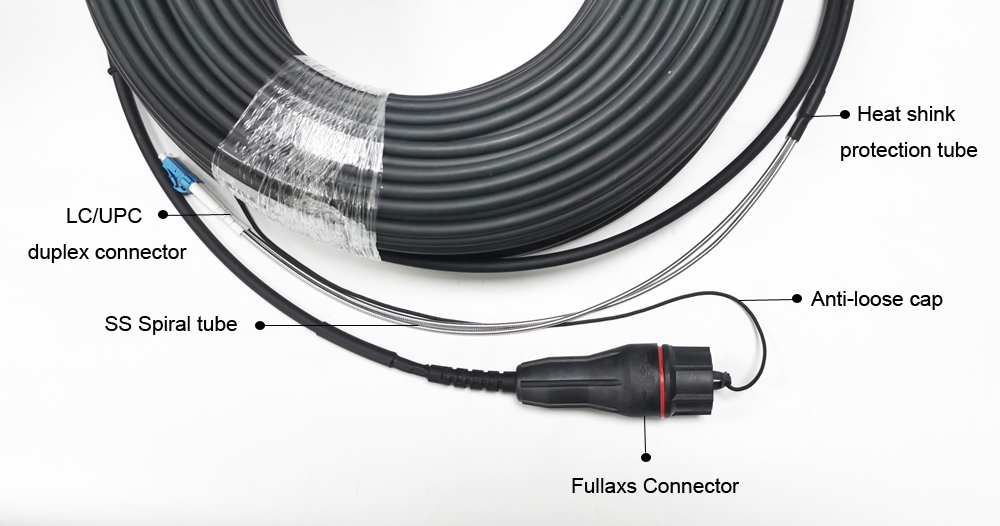 fullax dual lc (dlc) patch cord, single mode indoor 5g high speed networks