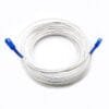 sc sc upc single mode rubber fiber patch cord 2x3.0mm white, flexible, durable