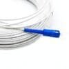 sc sc upc single mode rubber fiber patch cord 2x3.0mm white, flexible, durable