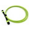 400g mpo fiber patch cable 16 cores female connectors, mm om5 50/125um cable, lszh, round, green