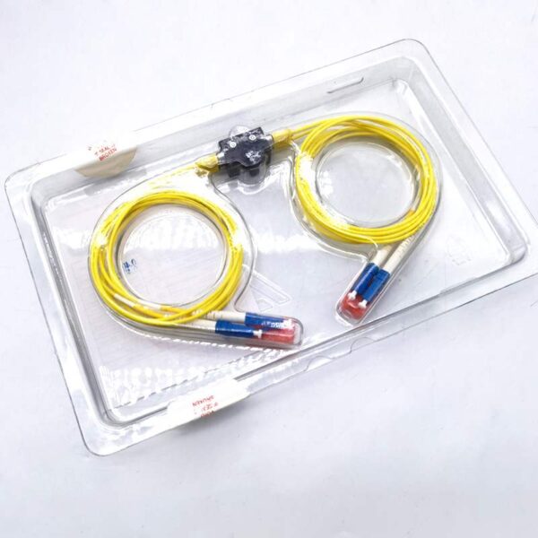 afop optical fiber attenuators dual lc connector, voa attenuator 15db, 3mm single mode cable yellow, 1pc/blister box pack with test report