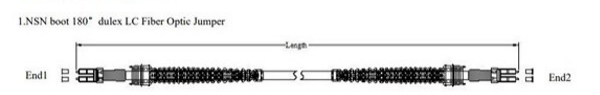 high durability nsn boot compatible duplex lc fiber optic patch cord