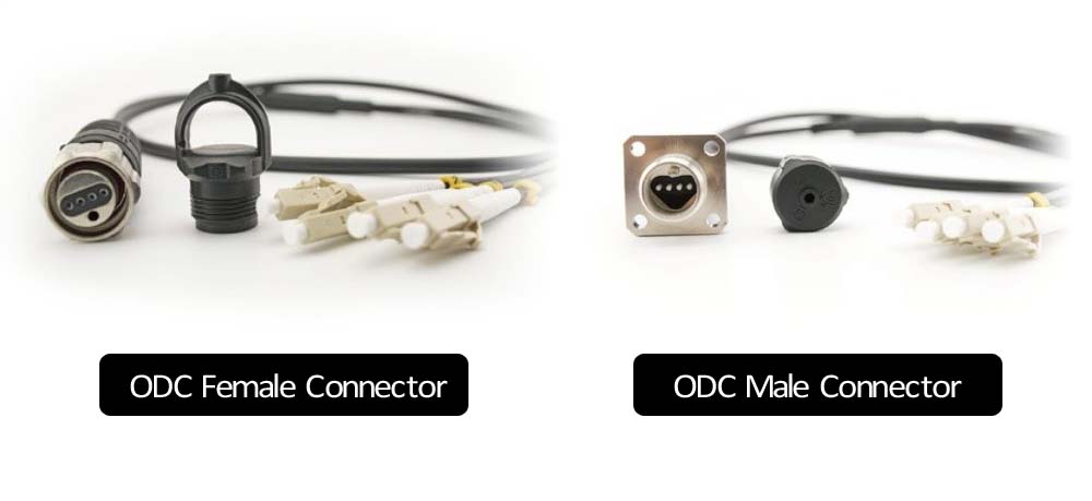 odc lc 4 core fiber patch cord, ip67 waterproof for 5g high density networks