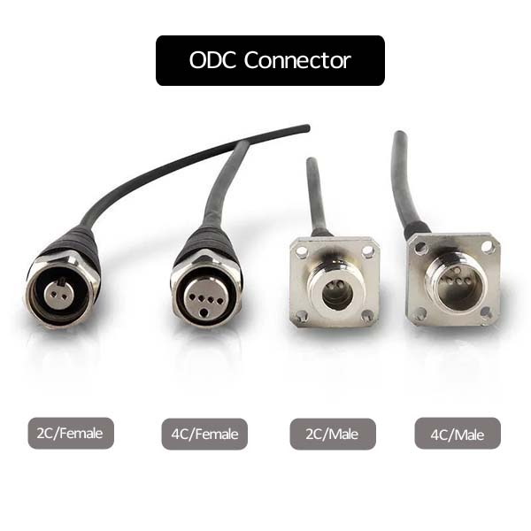 odc lc 4 core fiber patch cord, ip67 waterproof for 5g high density networks